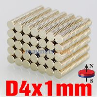 4mm x 1mm N35 Super Strong Disc neodym Cylinder Rare Earth magneter forniklet Runde magneter