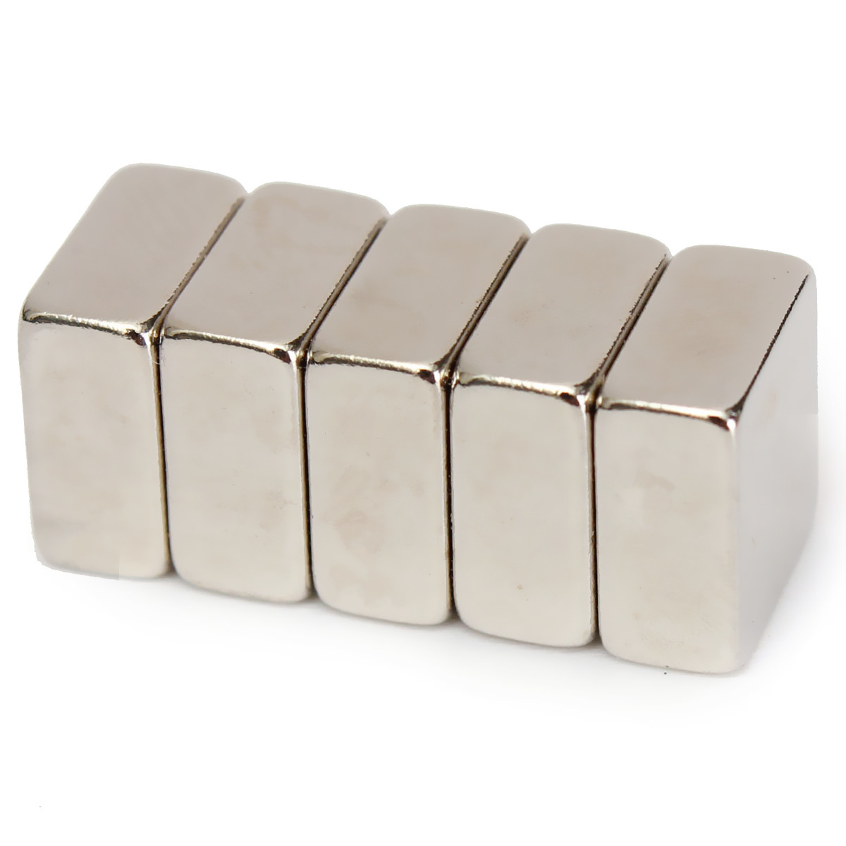 5pcs N52 10mm x 10mm x 5mm Block Rare Earth Neodymium