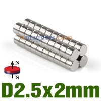N35 2.5mmx2mm Neodimio (NdFeB) Magneti della terra rara del disco