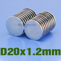 N35 20mmx1.2mm неодима (NdFeB) Редкоземельные магниты диска