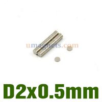 2 mm x 0.5 mm N35 Neodym Disk magneter Tiny Paper Thin Runde Magneter Rare Earth Magnet